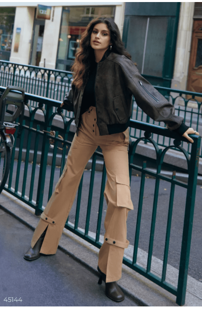 Beige cargo pants