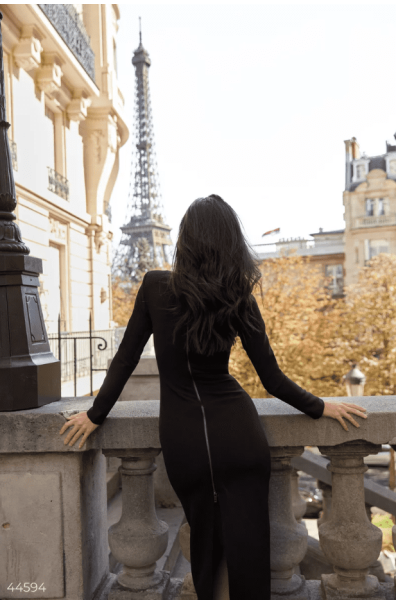 Black dress in business style